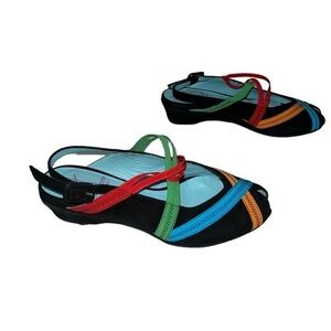 Thierry Rabotin Velvet Slingback Open Toe Wedge